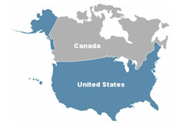 North America Network Map